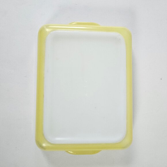 Vintage Pyrex Primary Yellow Baking Casserole Refrigerator Dish 0503 Made In USA - Picture 6 of 10